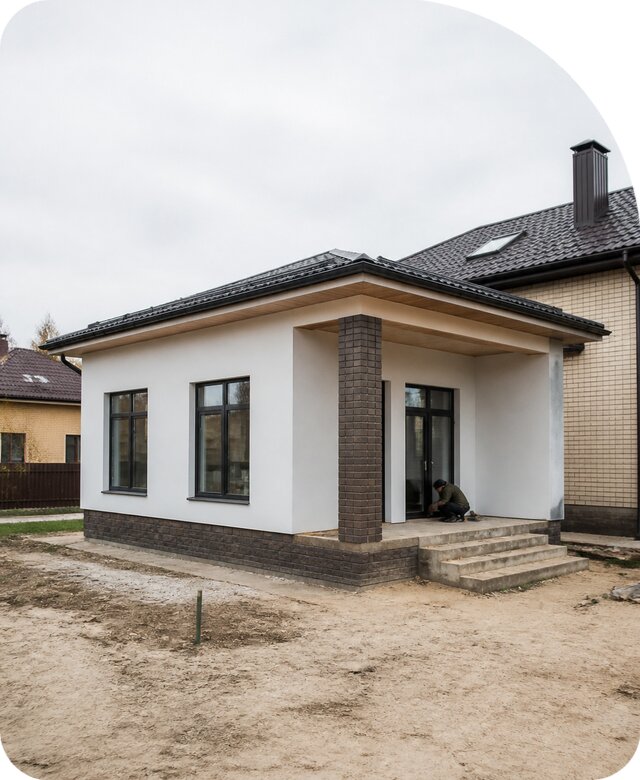 Строительство одноэтажной пристройки в Курске от 469080 р. | РадиДОМА-Кус