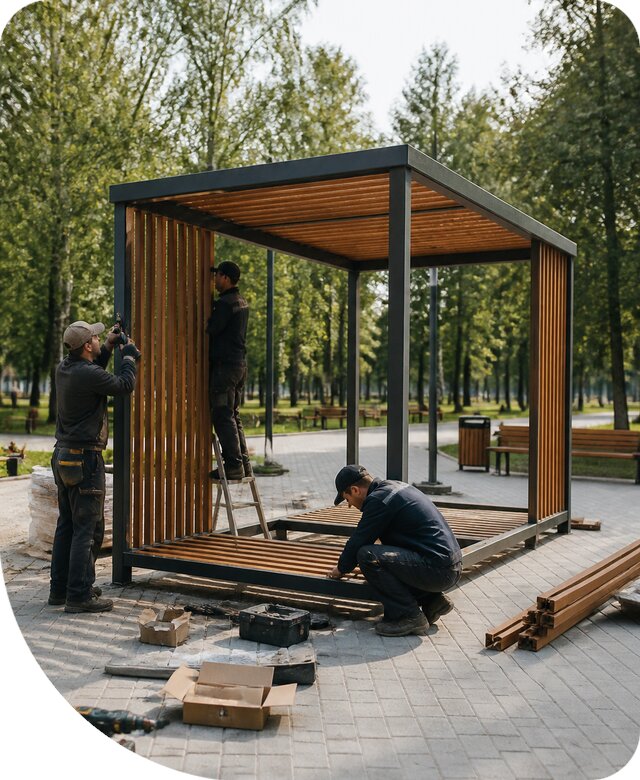 Изготовление и монтаж МАФ для парков под ключ в Курске